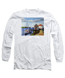 Fishing Dock Martha's Vineyard Massachusetts - Long Sleeve T-Shirt