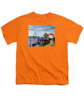 Fishing Dock Martha's Vineyard Massachusetts - Youth T-Shirt