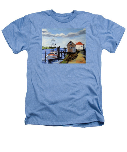 Fishing Dock Martha's Vineyard Massachusetts - Heathers T-Shirt