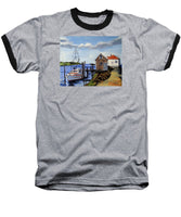 Fishing Dock Martha's Vineyard Massachusetts - Baseball T-Shirt