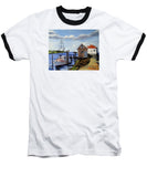Fishing Dock Martha's Vineyard Massachusetts - Baseball T-Shirt