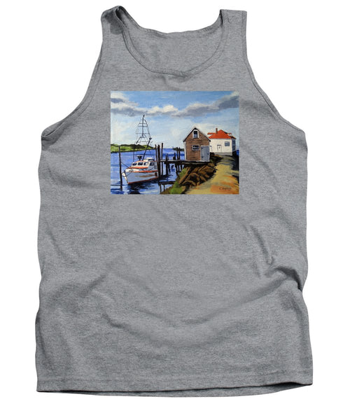 Fishing Dock Martha's Vineyard Massachusetts - Tank Top