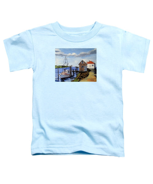 Fishing Dock Martha's Vineyard Massachusetts - Toddler T-Shirt