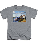 Fishing Dock Martha's Vineyard Massachusetts - Kids T-Shirt