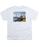 Fishing Dock Martha's Vineyard Massachusetts - Youth T-Shirt