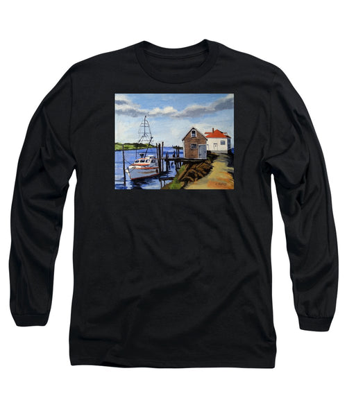 Fishing Dock Martha's Vineyard Massachusetts - Long Sleeve T-Shirt