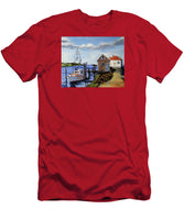 Fishing Dock Martha's Vineyard Massachusetts - T-Shirt