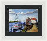 Fishing Dock Martha's Vineyard Massachusetts - Framed Print