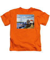 Fishing Dock Martha's Vineyard Massachusetts - Kids T-Shirt