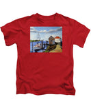 Fishing Dock Martha's Vineyard Massachusetts - Kids T-Shirt
