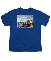 Fishing Dock Martha's Vineyard Massachusetts - Youth T-Shirt