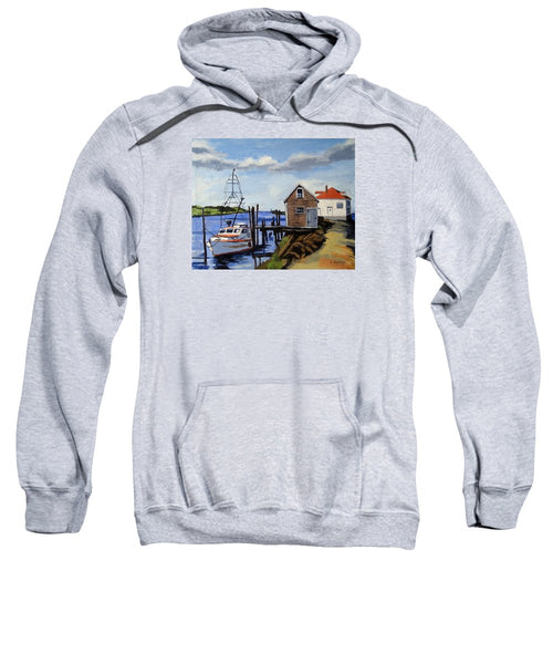 Fishing Dock Martha's Vineyard Massachusetts - Sweatshirt