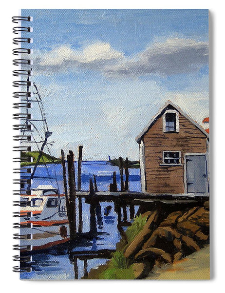 Fishing Dock Martha's Vineyard Massachusetts - Spiral Notebook