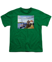 Fishing Dock Martha's Vineyard Massachusetts - Youth T-Shirt