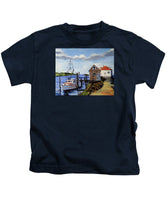 Fishing Dock Martha's Vineyard Massachusetts - Kids T-Shirt