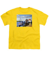 Fishing Dock Martha's Vineyard Massachusetts - Youth T-Shirt