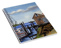 Fishing Dock Martha's Vineyard Massachusetts - Spiral Notebook