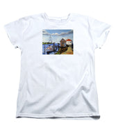 Fishing Dock Martha's Vineyard Massachusetts - Women's T-Shirt (Standard Fit)
