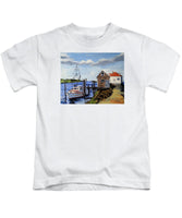 Fishing Dock Martha's Vineyard Massachusetts - Kids T-Shirt