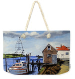 Fishing Dock Martha's Vineyard Massachusetts - Weekender Tote Bag