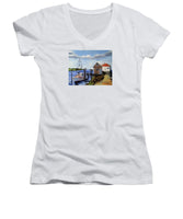 Fishing Dock Martha's Vineyard Massachusetts - Women's V-Neck