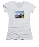 Fishing Dock Martha's Vineyard Massachusetts - Women's V-Neck