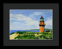 Gay Head Lighthouse Martha's Vineyard Massachusetts - Framed Print