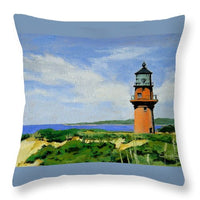 Gay Head Lighthouse Martha's Vineyard Massachusetts - Throw Pillow
