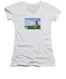 Gay Head Lighthouse Martha's Vineyard Massachusetts - Women's V-Neck