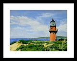 Gay Head Lighthouse Martha's Vineyard Massachusetts - Framed Print