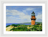 Gay Head Lighthouse Martha's Vineyard Massachusetts - Framed Print