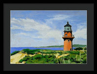 Gay Head Lighthouse Martha's Vineyard Massachusetts - Framed Print