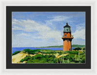 Gay Head Lighthouse Martha's Vineyard Massachusetts - Framed Print