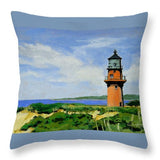 Gay Head Lighthouse Martha's Vineyard Massachusetts - Throw Pillow