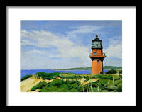 Gay Head Lighthouse Martha's Vineyard Massachusetts - Framed Print