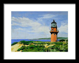 Gay Head Lighthouse Martha's Vineyard Massachusetts - Framed Print
