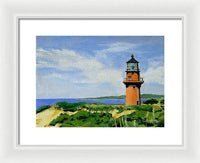 Gay Head Lighthouse Martha's Vineyard Massachusetts - Framed Print