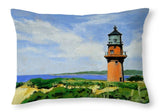 Gay Head Lighthouse Martha's Vineyard Massachusetts - Throw Pillow