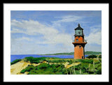Gay Head Lighthouse Martha's Vineyard Massachusetts - Framed Print