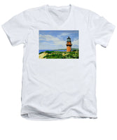 Gay Head Lighthouse Martha's Vineyard Massachusetts - Men's V-Neck T-Shirt