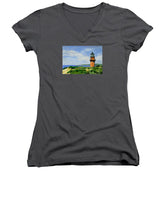 Gay Head Lighthouse Martha's Vineyard Massachusetts - Women's V-Neck
