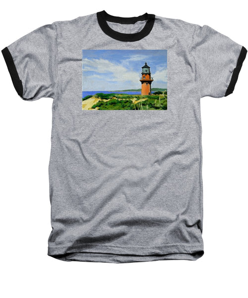 Gay Head Lighthouse Martha's Vineyard Massachusetts - Baseball T-Shirt