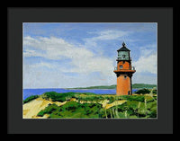 Gay Head Lighthouse Martha's Vineyard Massachusetts - Framed Print