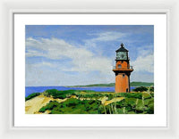 Gay Head Lighthouse Martha's Vineyard Massachusetts - Framed Print