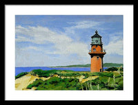 Gay Head Lighthouse Martha's Vineyard Massachusetts - Framed Print