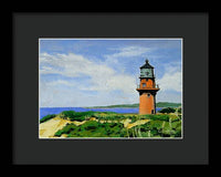 Gay Head Lighthouse Martha's Vineyard Massachusetts - Framed Print