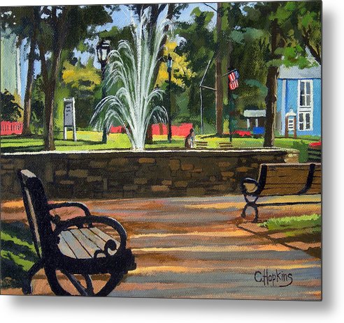 Center Green Glastonbury Connecticut   - Metal Print
