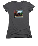 The Old Cider Mill Glastonbury Connecticut  - Women's V-Neck