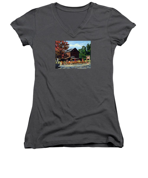 The Old Cider Mill Glastonbury Connecticut  - Women's V-Neck
