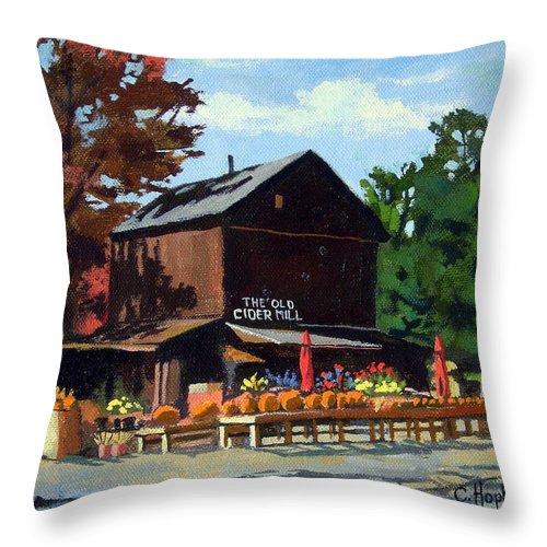 The Old Cider Mill Glastonbury Connecticut  - Throw Pillow